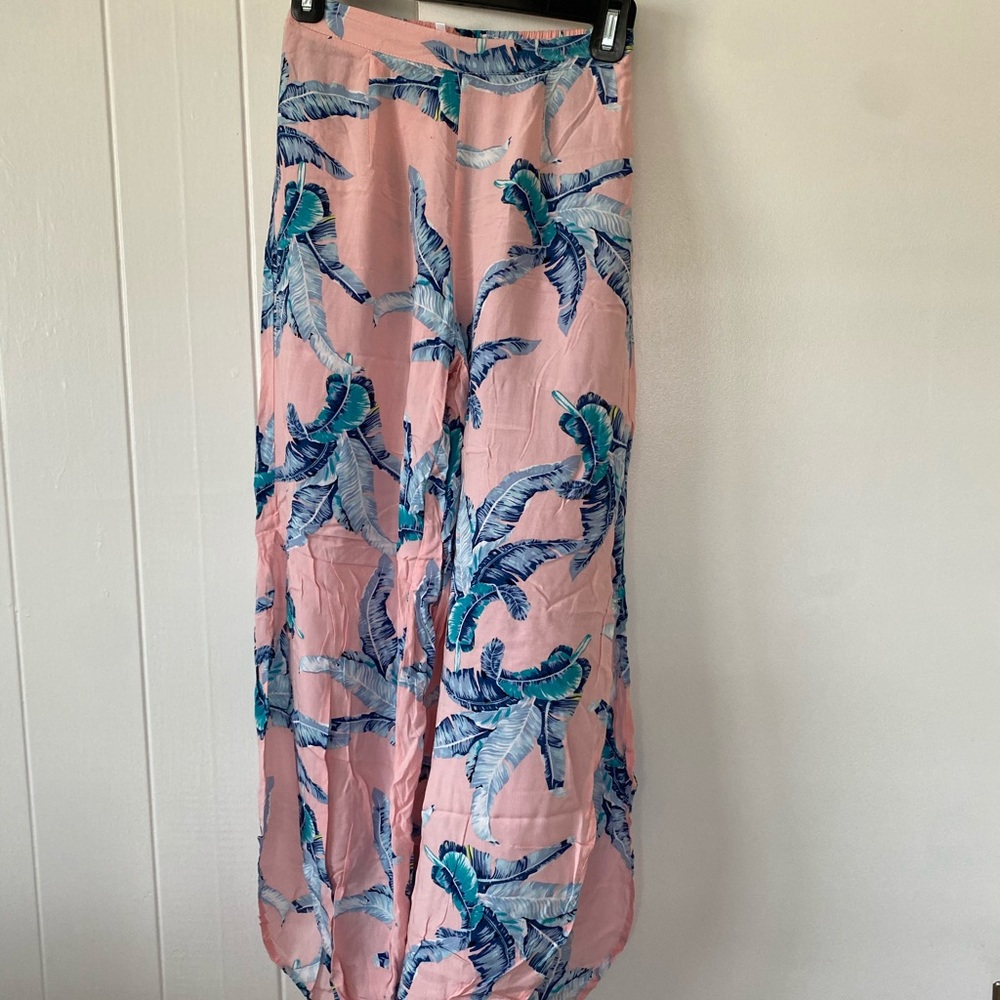 Xix Palms Slide Pants In Palm Print - image 1